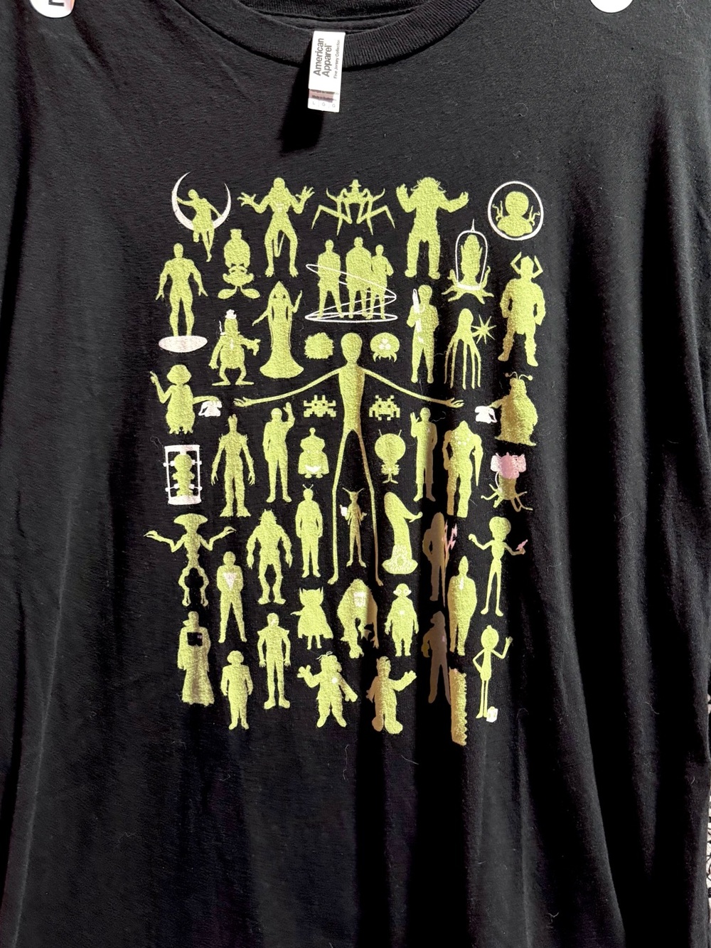 AlienWe Shirt by Chopshop 50 Famous Celebrity Aliens T-shirt Size L
